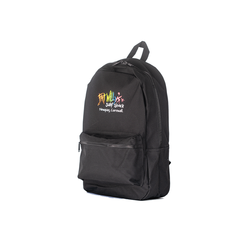 Fat Willy's Surf Shack Newquay backpack bag in black