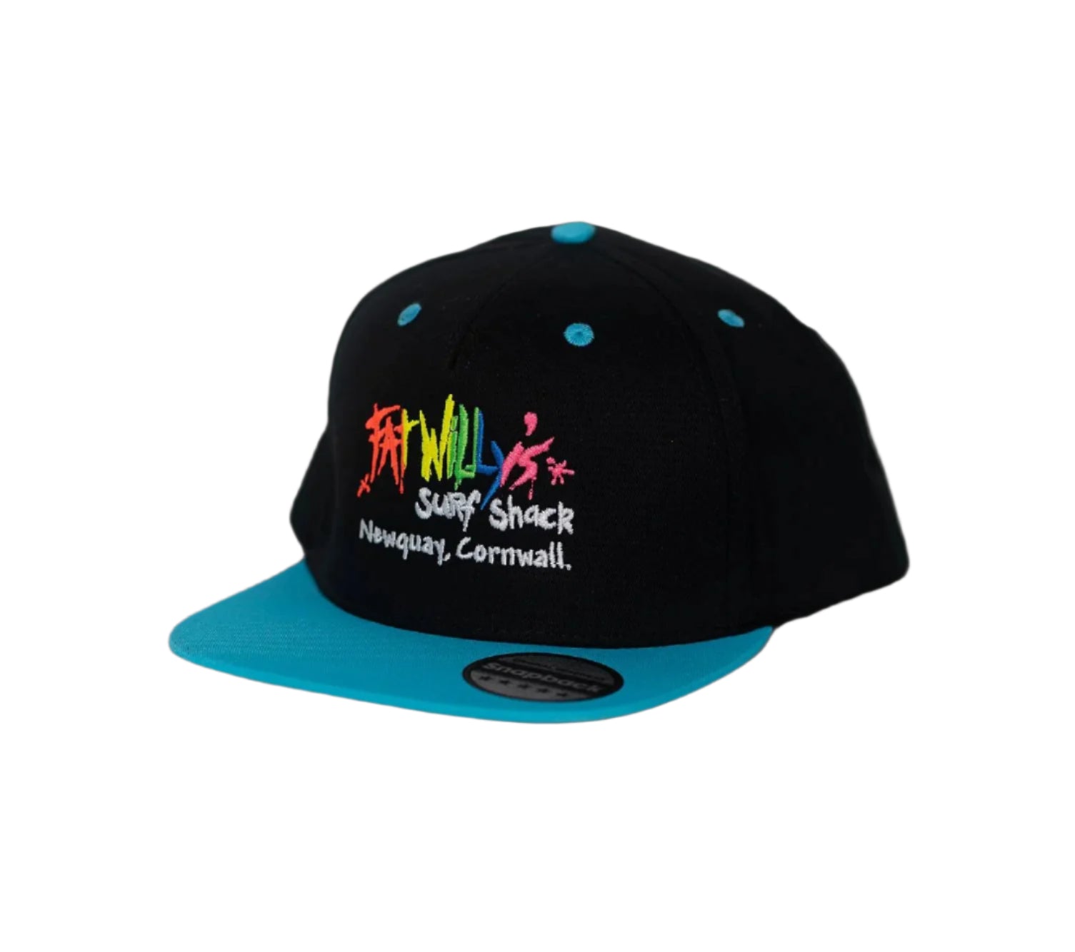 Fat Willy's Newquay Kids Snap Back Cap Surf Blue