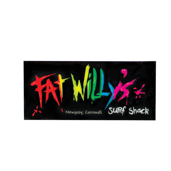 Fat Willy's Surf Shack Newquay car sticker