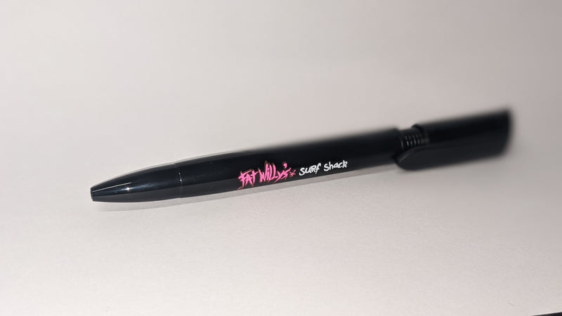 Fat Willy's Surf Shack Newquay Ballpoint Pen Black