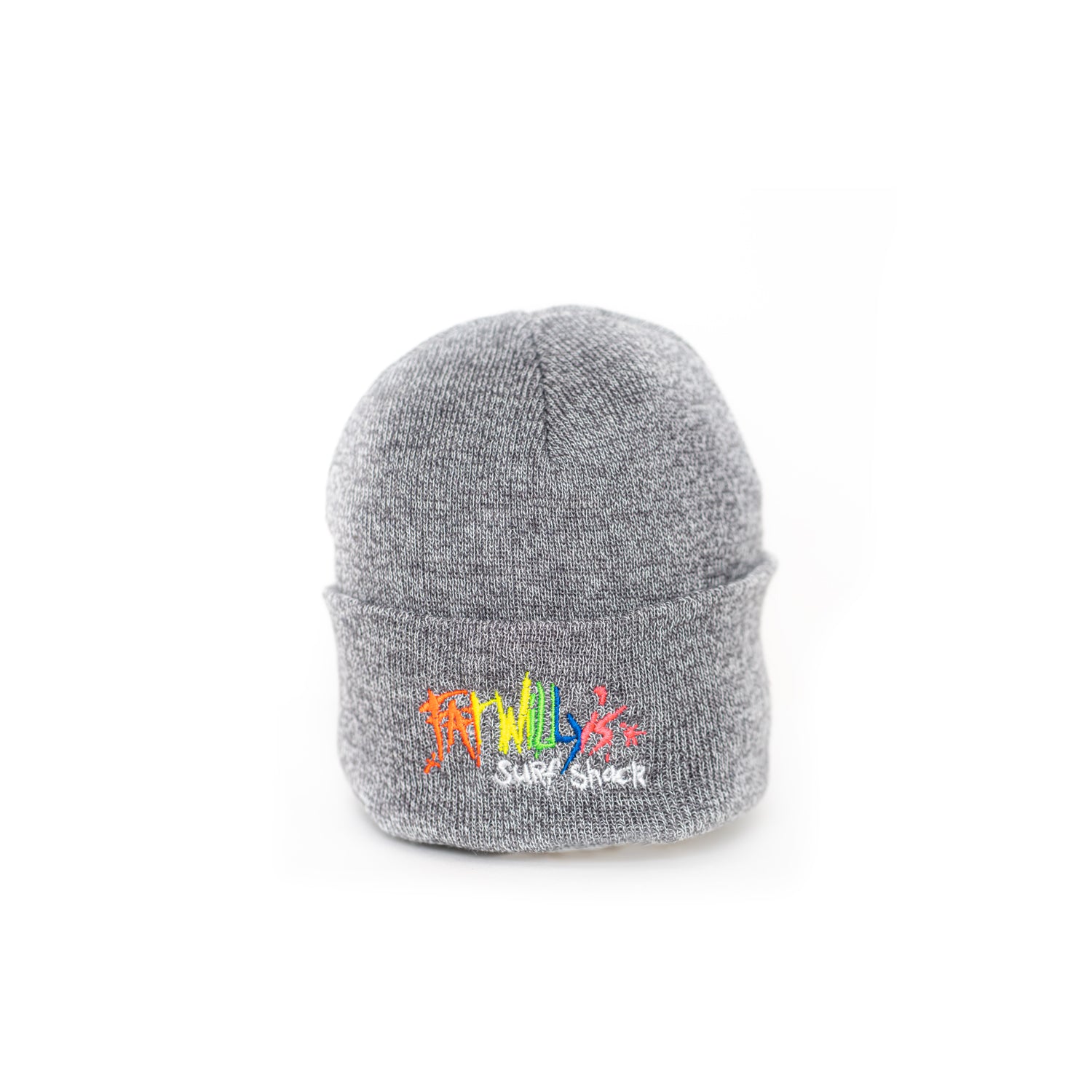Fat Willy's beanie hat newquay heather grey