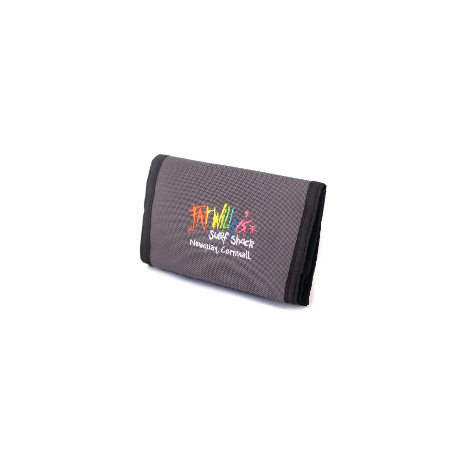 Fat Willy's surf shack newquay neon surfer wallet in gray charcoal grey
